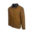 thumbnail image 3 of John Deere Men's Brown Jacket Light Weight Tractor Durable Tough (S01), 3 of 12
