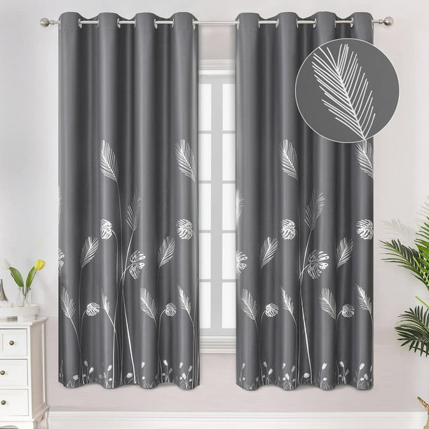 Cortinas Blackout Estelar Textiler 132x183 cm Térmicas Gris Oscuro