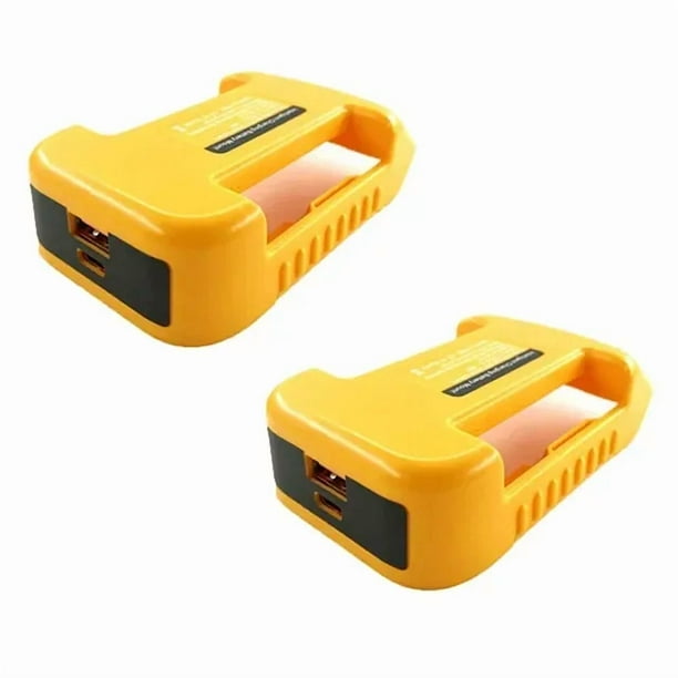 Adaptador USB Charger para Dewalt Batería de Litio de 18V 20V Portátil Puerto Type-C Carga Rápida Estante de Almacenamiento de Batería Soporte Estuche