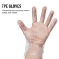 thumbnail image 4 of 100Pcs Transparent Disposable Gloves Vinyl Tpe Gloves Latex Free Multi-Functional Gloves For Laboratory Household Cleaning Cooki M, 4 of 9