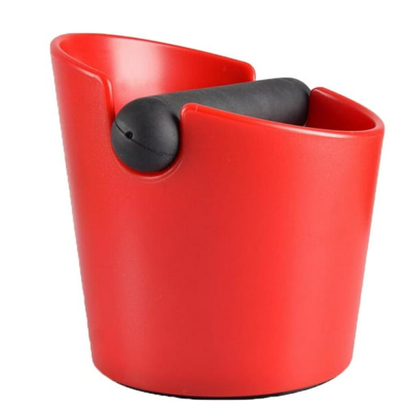 Espresso Recipiente para Posos de . Accesorios para Máquinas de Expreso de material acero Inoxidable. Barra de Golpes Absorbente de - 1 rojo estilo 1 rojo Yotijar tazón de café antideslizante