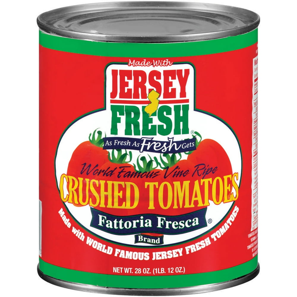 Jersey Fresh Fattoria Fresca Crushed Tomatoes With Basil, 28 oz