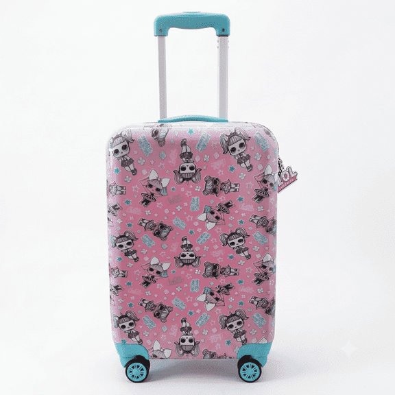 L O L Surprise! 21 inch Child Rolling Luggage Hardside Carry-on Suitcase with Wheels for Kids