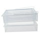 thumbnail image 4 of Organizador de gabinete extraíble con estantes deslizables para despensa, malla de alambre de metal de doble capa blanco 3 compartimentos, 4 of 9