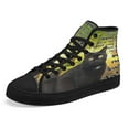 thumbnail image 7 of Black Cat Happy People Have Cat Hair On Their Cloth High Top Canvas Shoes Sneakers Black Size 13, 7 of 7