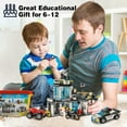 thumbnail image 6 of EP EXERCISE N PLAY Building Toy Set City Police Station 564 Pieces Command Center with Police Car Black, 6 of 8