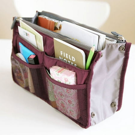 STOCK Women Travel Comestic Bag Insert Handbag Organiser Purse Liner (Best Organized Purse Handbag)