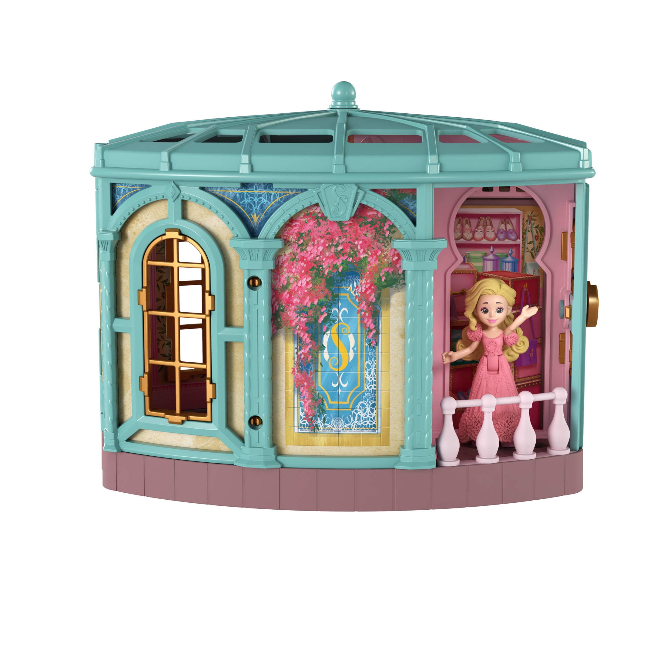 Universal Pictures' Wicked So Popular Dorm Small Doll Playset with 3 Play Spaces & 10 Total Pieces