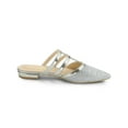 thumbnail image 4 of BLISSFUL STEP Women's Glitter Pointy Toe Flats Mules, 4 of 9