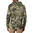 thumbnail image 4 of WTOBBY Men's Camouflage Hoodie, Street Style Loose Fit Sweatshirt with Kangaroo Pocket, Military Print Outdoor Comfort,Light Green XL, 4 of 6