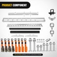 thumbnail image 3 of Nilight Motorcycle Hitch Carrier 400LBS, Lightweight Robust Aluminum Dirt Bike Hitch Hauler with 55.11" Longer Ramp, Pin Lock, Tie-Down Strap and Tightener, 2" Receiver, 5" Wide Tire, 3 of 9