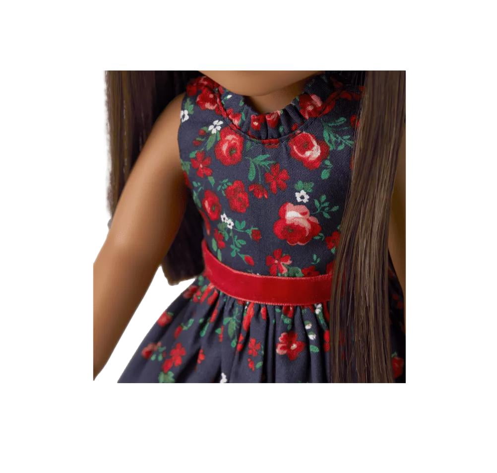 American Girl Janie and Jack Wrapped in Roses Party Dress for 14.5-Inch Wellie Wishers Dolls
