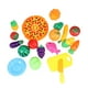 thumbnail image 5 of BRIGHTFUFU 24 piezas de simulación de dibujos animados juguete de corte de plástico vegetal Pizza DIY cocina juguete de corte inteligente, 5 of 7