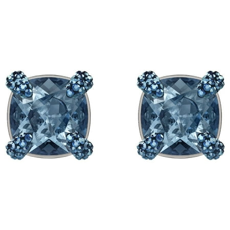 Swarovski Make up Pierced Earrings - Blue