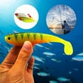 thumbnail image 4 of NIBOLOG 12cm/12g Fishing Lure Good Toughness Bright Color 3D Eyes Rainbow Fish Bite Soft Paddle Tail Swimbait for Freshwater, 4 of 8