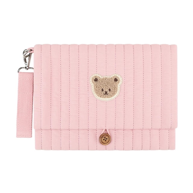 Bolsa organizadora de pañales, bolsa de almacenamiento, bolsa de viaje, plegable, reutilizable, para pañales de tela Rosa