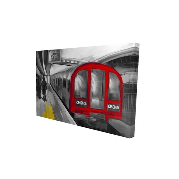12 x 18 in. Waiting Subway-Print on Canvas