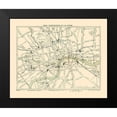thumbnail image 2 of Ward 24x20 Black Modern Framed Museum Art Print Titled - London Thoroughfares England - Ward 1913, 2 of 5