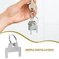 thumbnail image 3 of FONDOTIN 6Pcs Toilet Towel Key Stainless Steel For Easy Replacement In Hospitals, 3 of 8