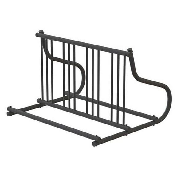 Madrax Bike Rack,2-Sided,8-Bike,48 in.,Black QS-GR110-B