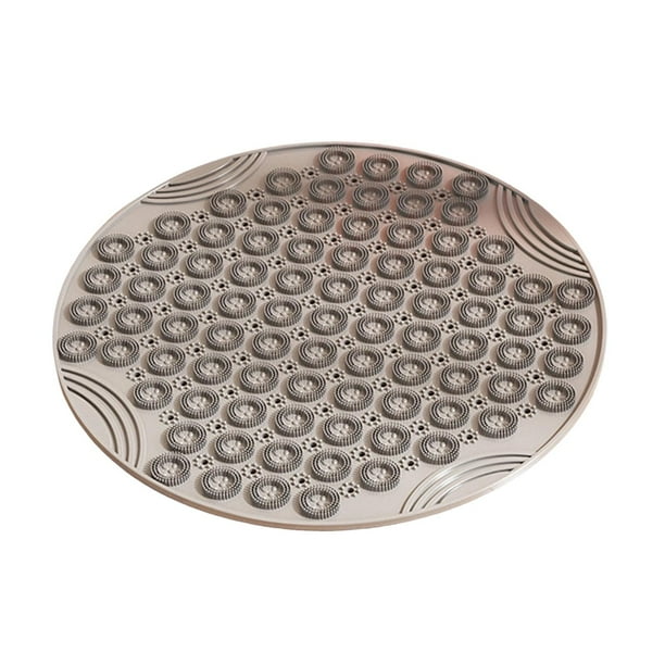 Alfombrilla de acupresión sensorial para pies, material didáctico, placa protectora para los dedos, alfombrilla antifatiga para fitness, uso doméstico, entrenamiento gris