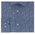 thumbnail image 3 of DKNY Men's Slim Fit Stretch Kaihara Dress Shirt Blue Size 32-33, 3 of 3