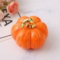 thumbnail image 5 of 4 Inch Ceramic Pumpkin Decor, Realistic Orange Artificial Gourd for Fall Home Decor, High Simulation Centerpiece for Halloween Thanksgiving Table Kitchen Shelf Ornament, 5 of 6