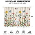 thumbnail image 2 of Vintage Floral Blackout Curtains 42x63 Inch, Rod Pocket Design, 2 Panels Drapes for Bedroom and Living Room Use, 2 of 2