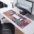 thumbnail image 2 of Long Mouse Pads for Desk,Multicolor Paisley and Floral Pattern Desk Mats on Top Of Desks, Desk Mouse Pad Extra Large with 3mm Non-Slip Base and Stitched Edge for Gaming,Office,Work,Home 31.5"x11.8", 2 of 6