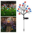 thumbnail image 3 of Clearance Savings 4th of July Decorations Solar Flower Lights Outdoor, Solar Flowers Outdoor Waterproof Bright Up to 8 Hours, Lights Outdoors Waterproof Decorative with Panel, Garden Light, 3 of 9