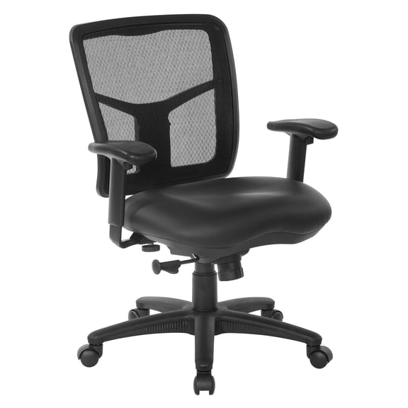 Mesh Back Manager's Chair with Dillon Black Fabric Seat