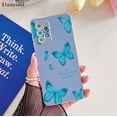 thumbnail image 1 of Funda de teléfono de silicona galvanizada cuadrada de mariposa para Samsung Galaxy A53, A52, A52S, A73, A33, A72, A32, 4G, 5G, A51, A71, A12, A22 Fivean unisex, 1 of 2