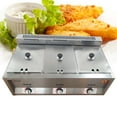 thumbnail image 2 of 3 Pans Food Warmer Steam Buffet Counter-top Gas Fryer Steam Table Commercial 6L for Homes, Restaurants, 2 of 16