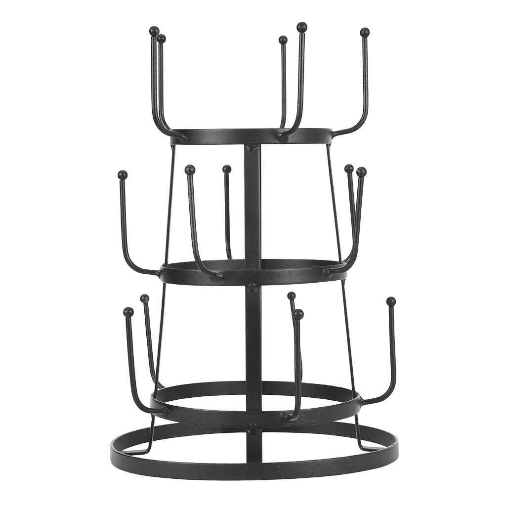 Fashion Creative Desktop Wrought Iron Layered Cup Holder