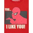thumbnail image 2 of Spider-Man Boys’  Valentine’s Day Short Sleeve Graphic T-Shirt, Sizes 4-18, 2 of 3