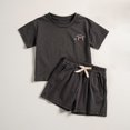 thumbnail image 1 of Chándal de 2 piezas para niños, conjuntos de ropa deportiva para bebés, conjuntos de ropa, camiseta, pantalones cortos, conjunto de verano para niñas pequeñas, 1 of 4