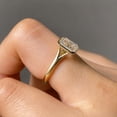 thumbnail image 2 of vylahjewellery Emerald Cut Diamond Engagement Ring Vintage Bezel Moissanite Engagement Ring Solitaire Ring Split Shank 10K Vermeil Yellow Gold Ring, 2 of 6