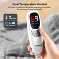 thumbnail image 5 of Ocuuziisu Electric Blanket 90" x 100" King Size Heated Blanket, Flannel and Sherpa, 10 Hour Auto-off, 9 Heat Settings, Fast Heating, Machine Washable, Gray, 5 of 11