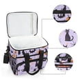thumbnail image 6 of FORMRS Insulated Cooler Bag 24 Cans Capacity Soft Leakproof Lunch Box with Side Pockets, Purple Halloween Pumpkin, 6 of 7