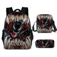 thumbnail image 1 of 3 Piece Venom Fashion Backpack Suit, Boy Backpack With Lunch Box, Pencil Case, School Bag, Backpack, Travel-HAPDEN, 1 of 4