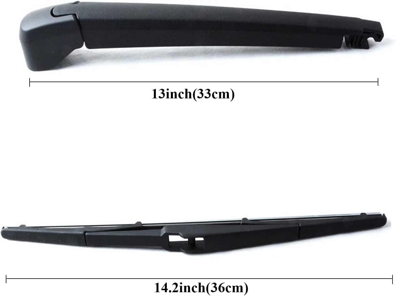 Unique Bargains Rear Windshield Wiper Blade Arm Set 14" for Toyota Sienna 01-05