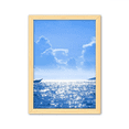 thumbnail image 1 of El agua del océano mar barco Ciencia naturaleza foto Cuadro de madera decorativa marco de casa A4, 1 of 3