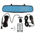 thumbnail image 2 of Rearview Mirror Cameras, LED Night Vision G Sensor Waterproof Parking Monitor 4.3in Dual Lens  For Car, 2 of 8