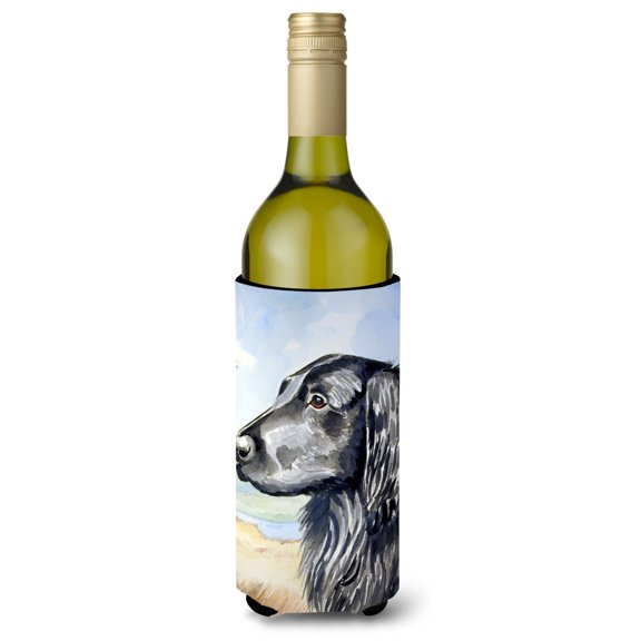 Caroline's Treasures 7064LITERK Flat Coated Retriever Wine Bottle Hugger, Wine Bottle, multicolor