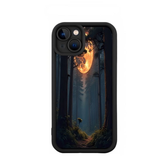iPhone 15 Case - Lightweight Yellowing Resistant with Mystical Forest Pattern Design Ethereal Glow Perfect for Adventure Seekers