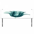 thumbnail image 3 of Flower Headboard, X-ray Image of a Rose Flower Romance Creative Nature Picture Print, Upholstered Decorative Metal Bed Headboard with Memory Foam, King Size, Teal White, by Ambesonne, 3 of 4