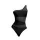 thumbnail image 5 of Traje de baño para mujer Traje de baño Copa acolchada Traje de baño 1 pieza Corte de rejilla suave 1 tiras Negro Yuyangstore  Traje de baño de mujer, 5 of 8
