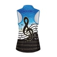 thumbnail image 2 of Whosucclay Blue Gradient Treble Clef Womens Golf Shirt for Ladies, Comfortable Breathable for Tennis Hiking, Fashion Quick Dry Tennis Shirts, 2 of 7