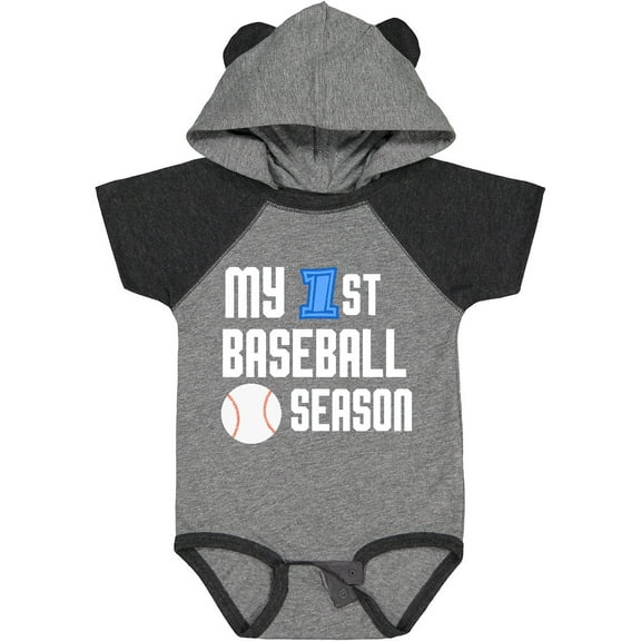 Inktastic My 1st Baseball Season Boys Baby Bodysuit
