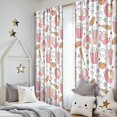 thumbnail image 5 of Blackout Kids Curtains,Pink Baseball Game Snacks Pattern Childrens Insulated Curtains Set Of 2,Bedroom Essentials,Toddler Room Decor 52"x84", 5 of 5
